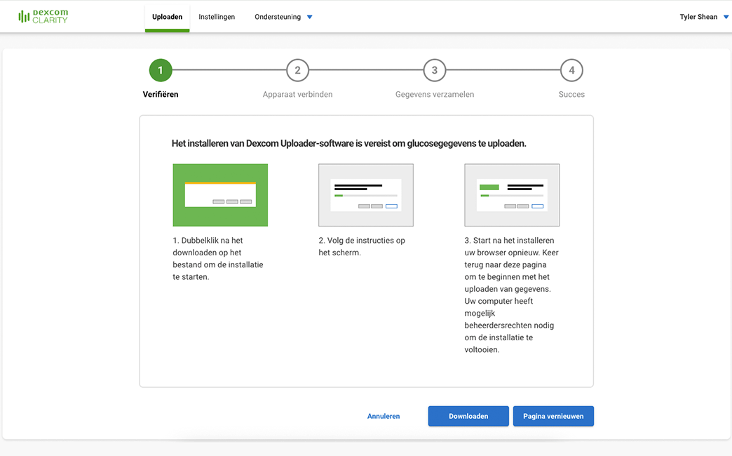 Stap 1 – Verifieren