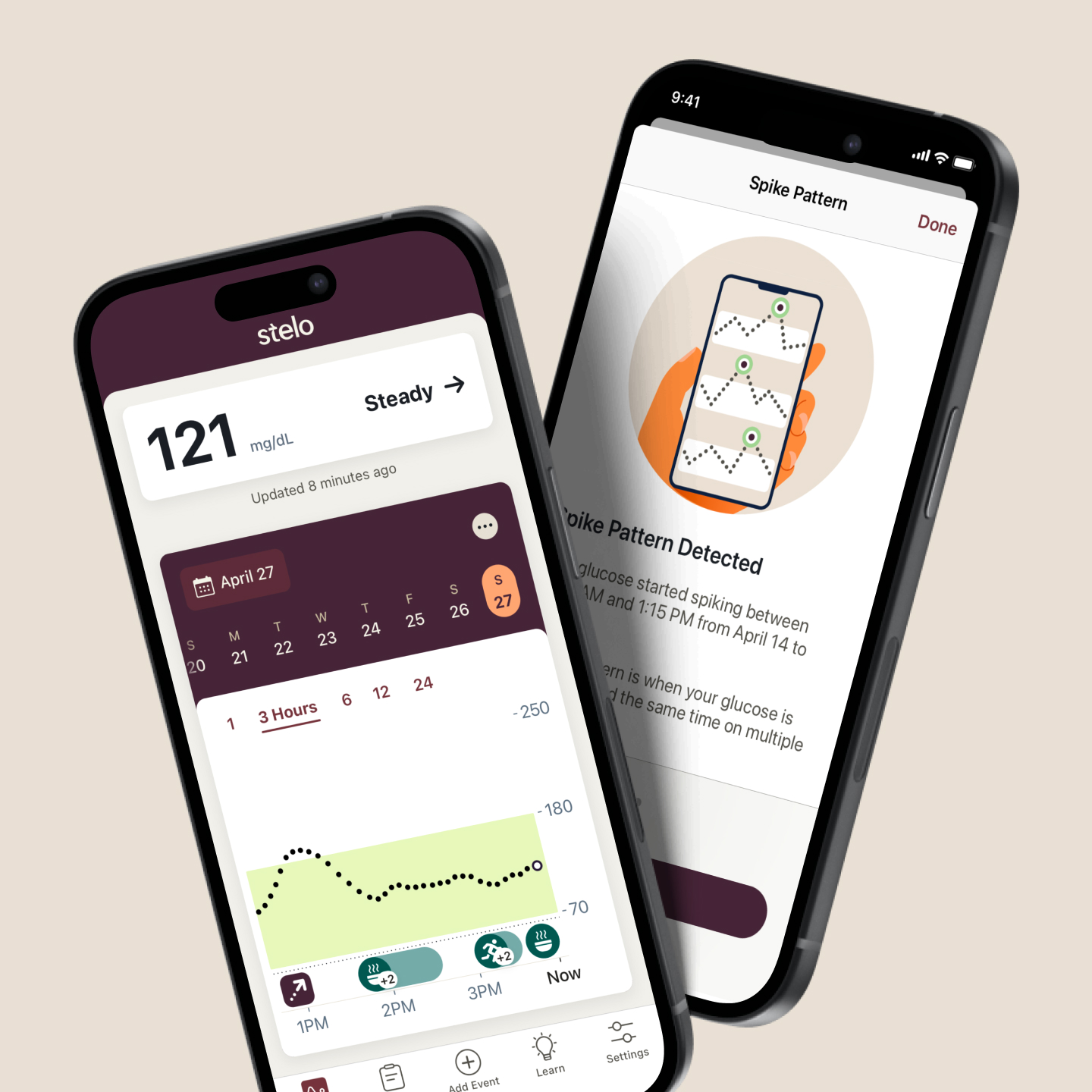 Stelo app on smartphone